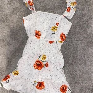 Floral polka dot summer dress
